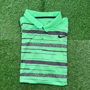 Nike Vibrant Green Polo with Black Accents
